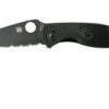Spyderco Tenacious Lightweight Black C122PSBBK FRN Navaja Parcialmente Dentada