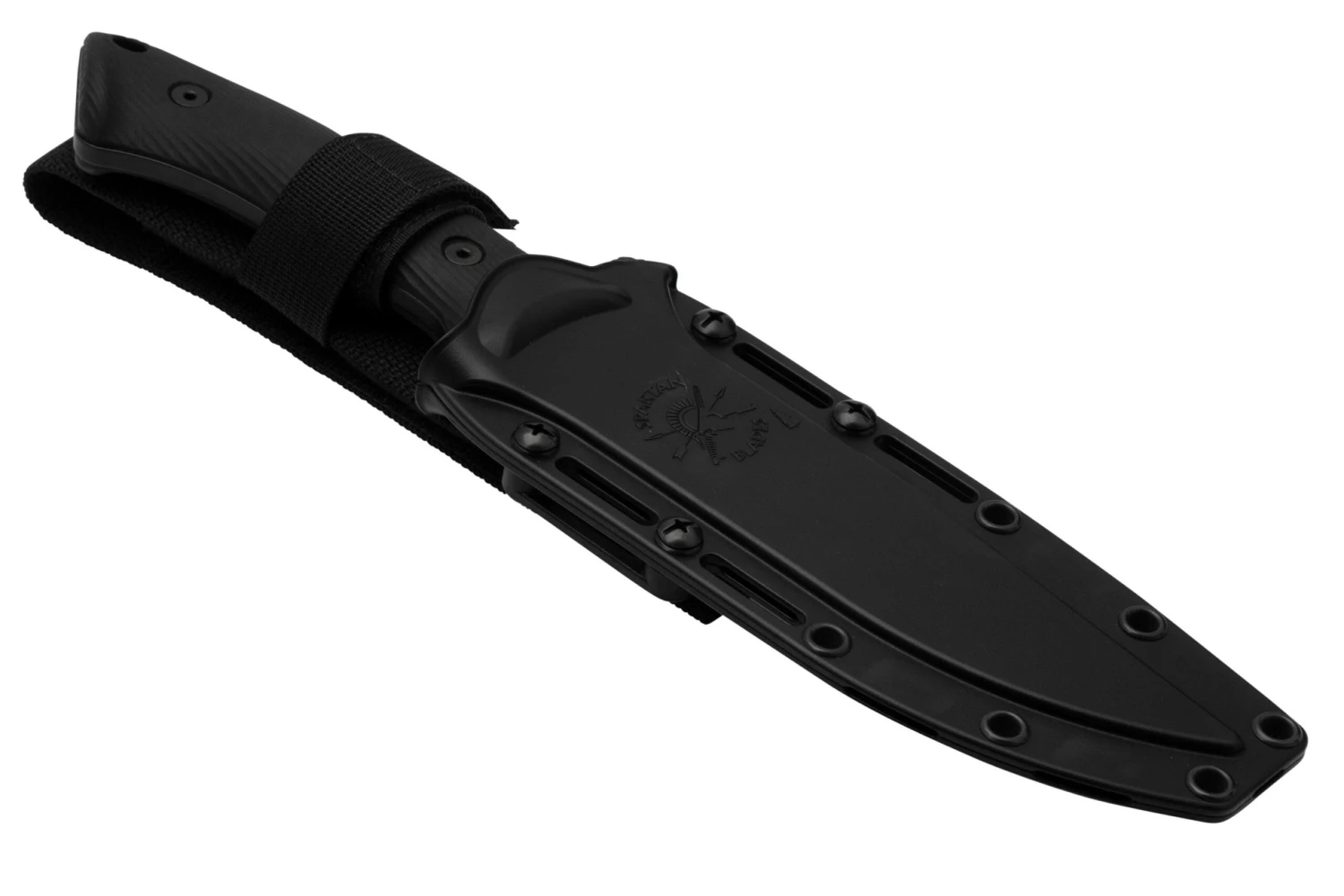 Spartan Blades Harsey Fighter SBSL006BK Black 1095 Cro-Van, Cuchillo Fijo - Imagen 6