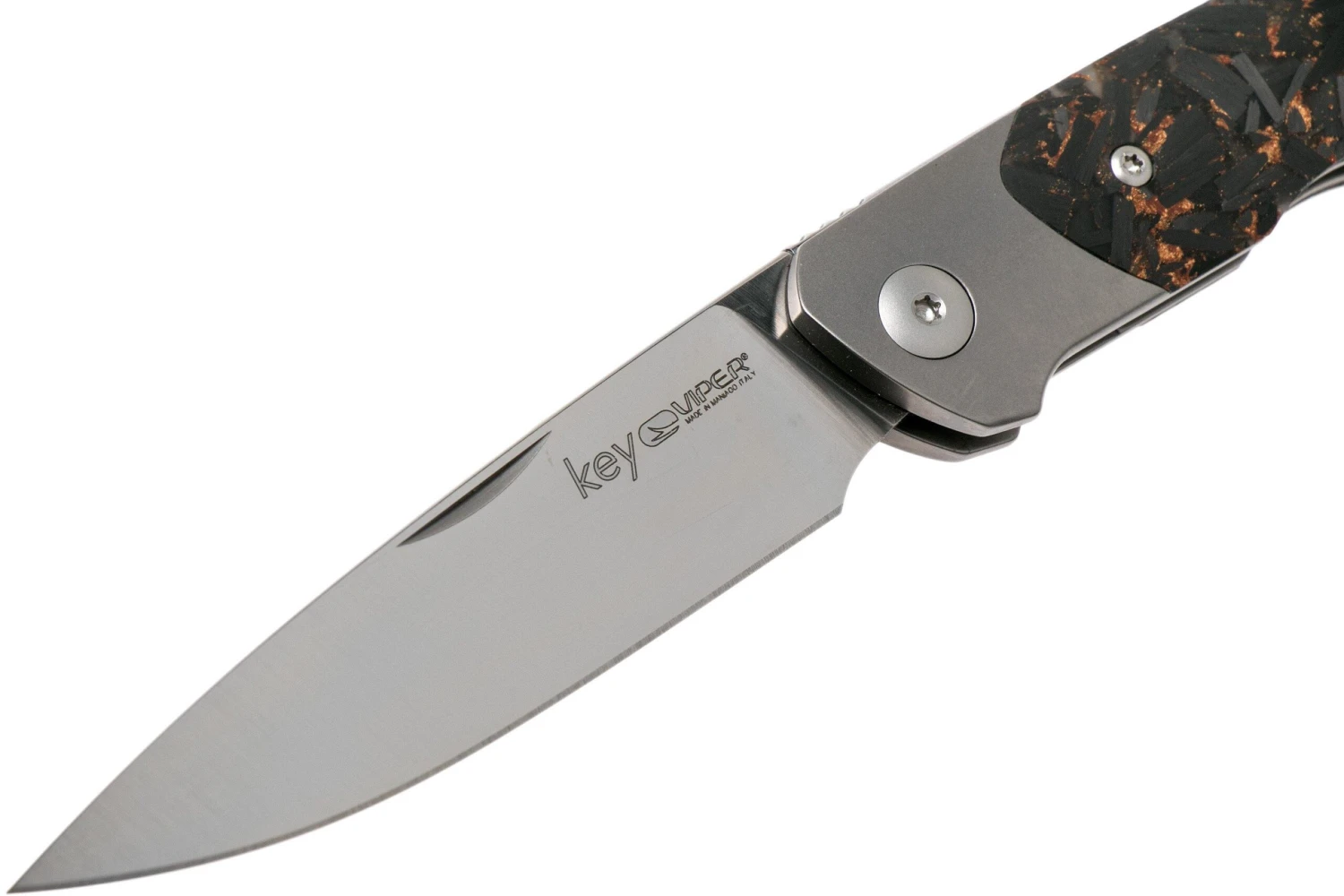 Viper Key V5978FCSC Bolster Copper Carbon Fibre Knivesandtools Exclusive Navaja - Imagen 3