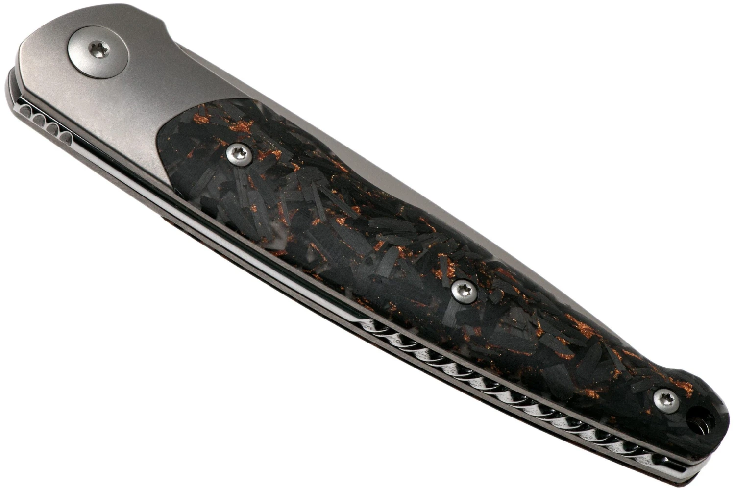 Viper Key V5978FCSC Bolster Copper Carbon Fibre Knivesandtools Exclusive Navaja - Imagen 4