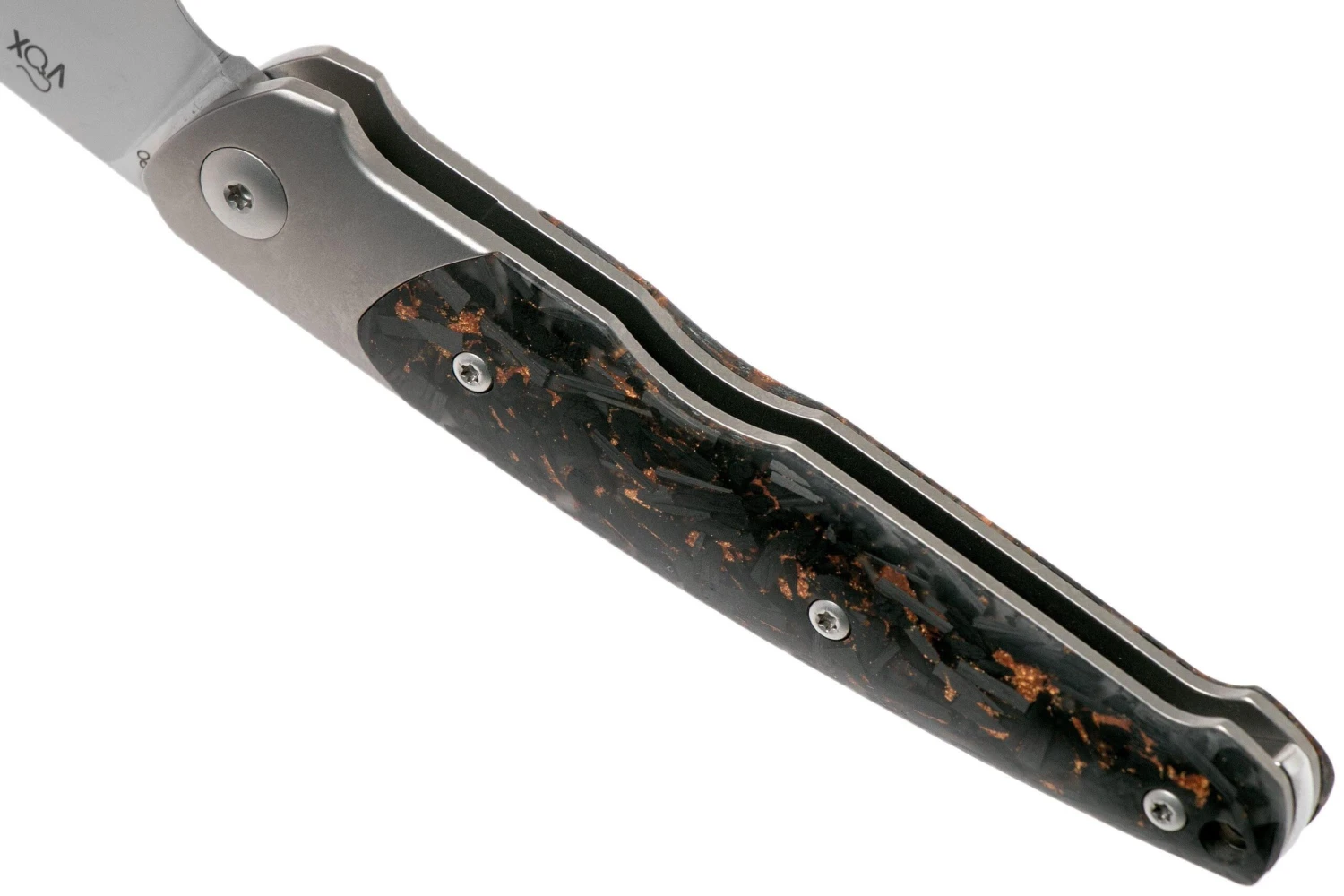 Viper Key V5978FCSC Bolster Copper Carbon Fibre Knivesandtools Exclusive Navaja - Imagen 5