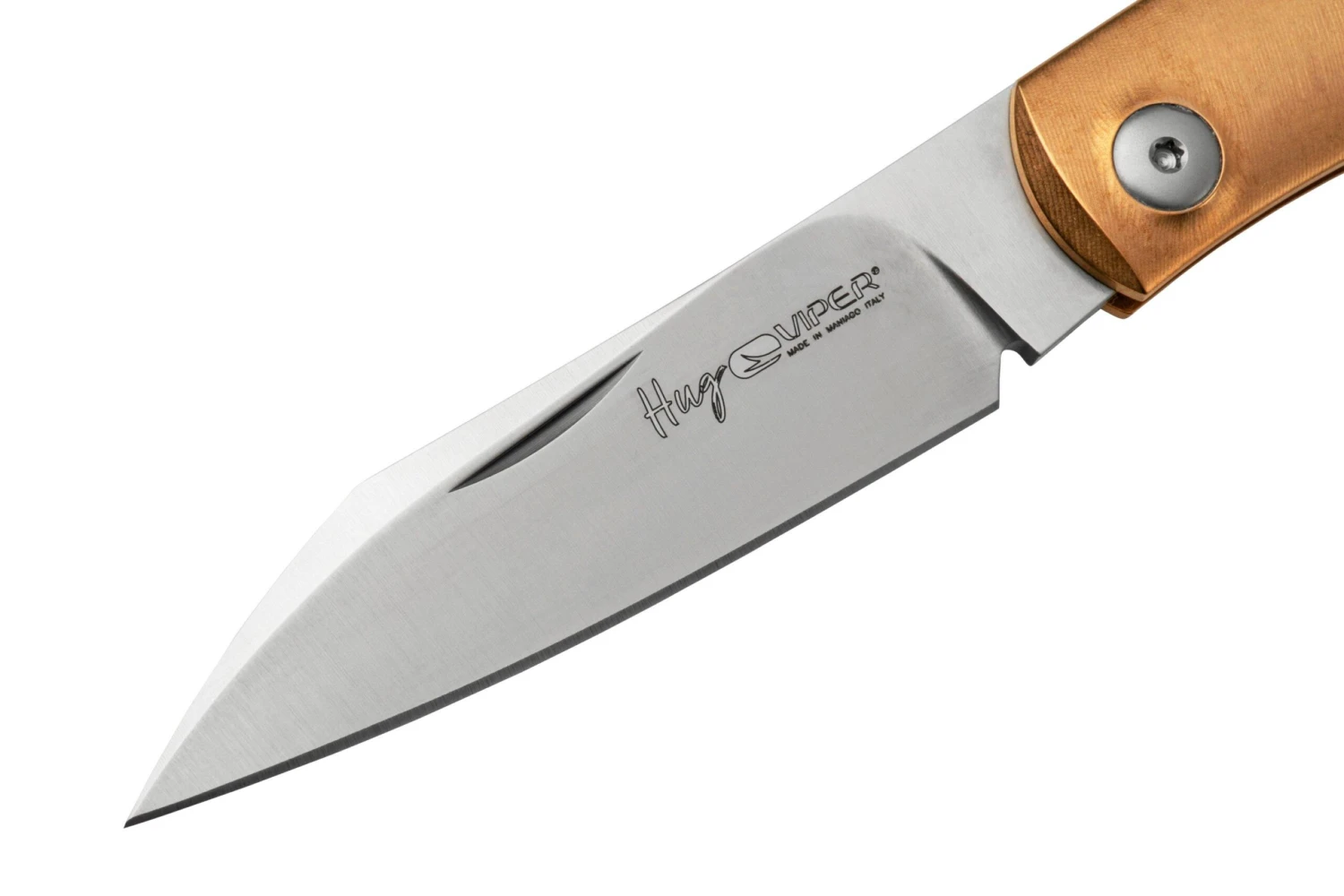 Viper Hug V5990BRW Sandblasted Bronze Wolf Navaja, Sacha Thiel Design - Imagen 3