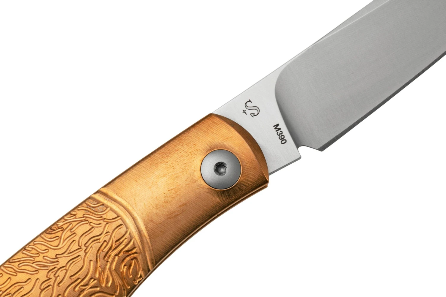 Viper Hug V5990BRW Sandblasted Bronze Wolf Navaja, Sacha Thiel Design - Imagen 5