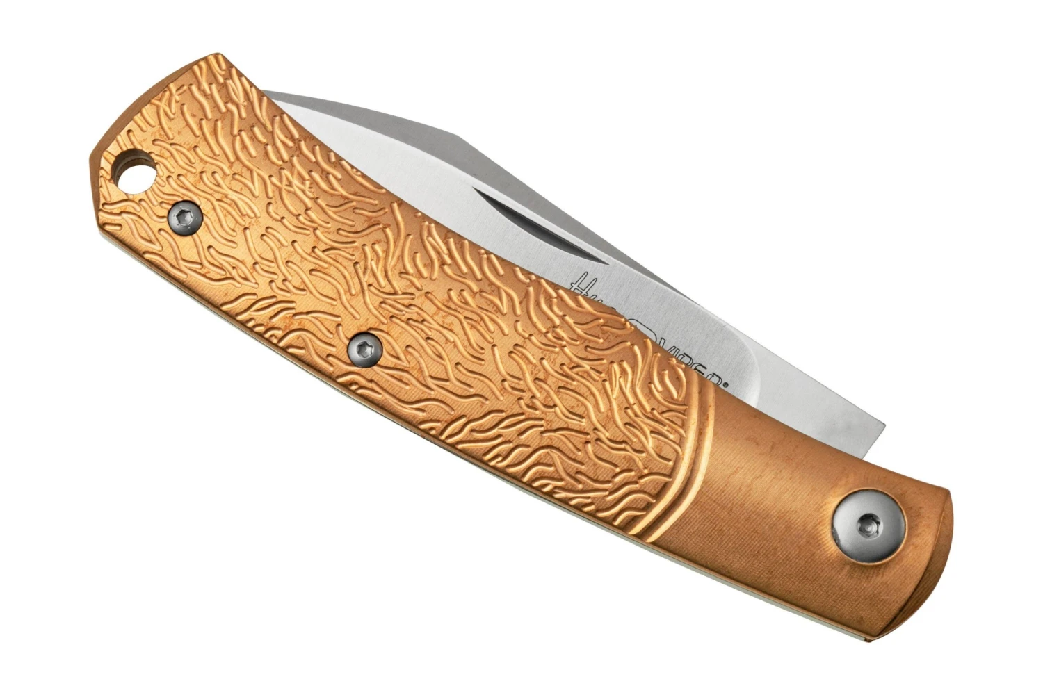 Viper Hug V5990BRW Sandblasted Bronze Wolf Navaja, Sacha Thiel Design - Imagen 6