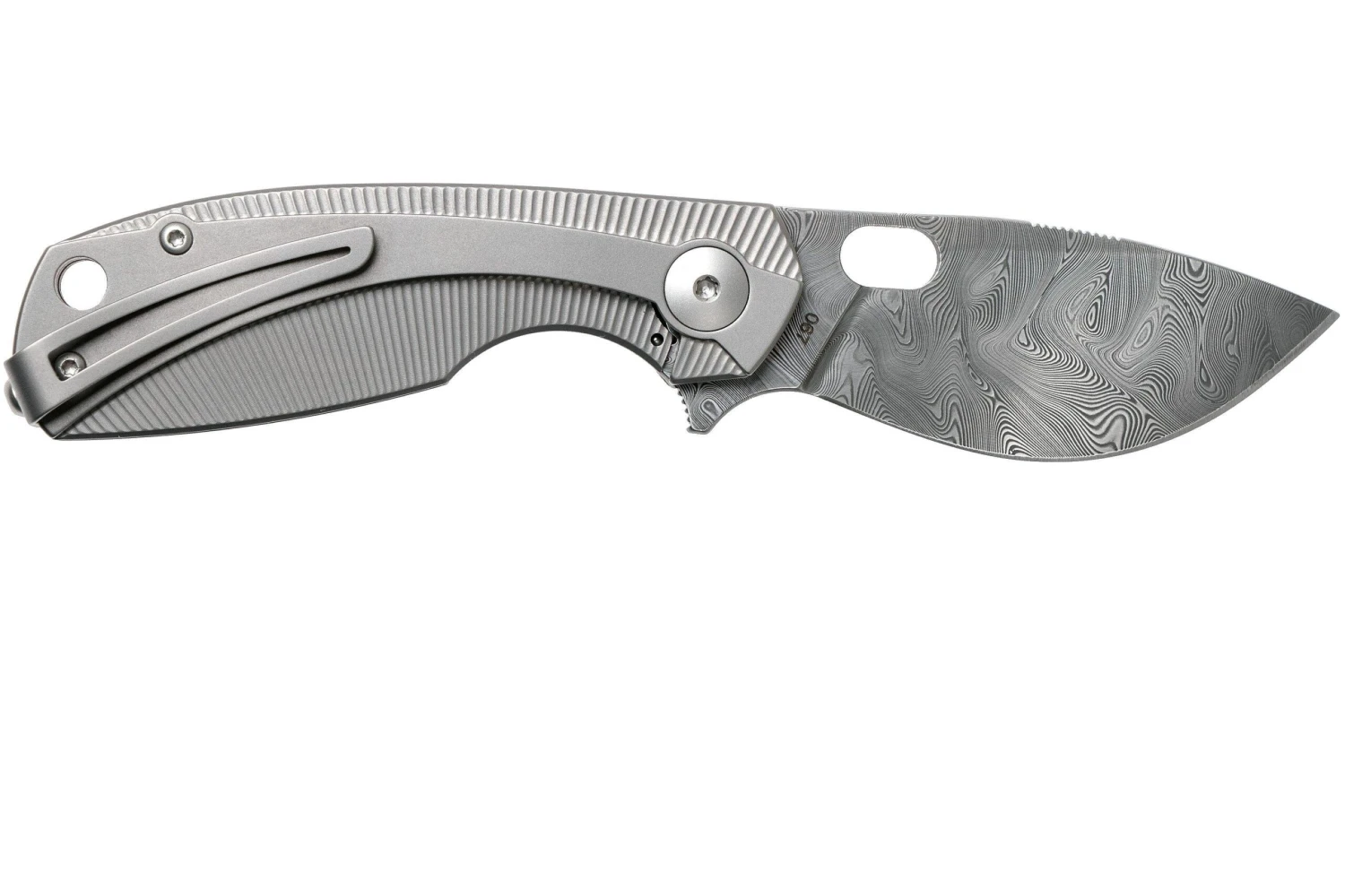 Viper Lille Damasco VA5964TiTi Navaja De Caballero Con Caja De Regalo De Madera - Imagen 2