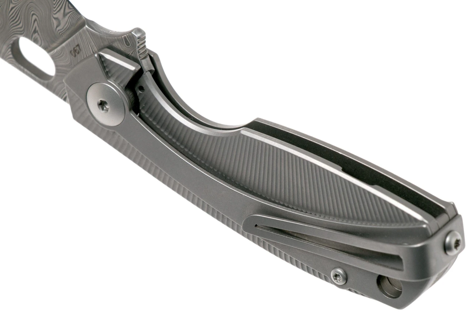 Viper Lille Damasco VA5964TiTi Navaja De Caballero Con Caja De Regalo De Madera - Imagen 5