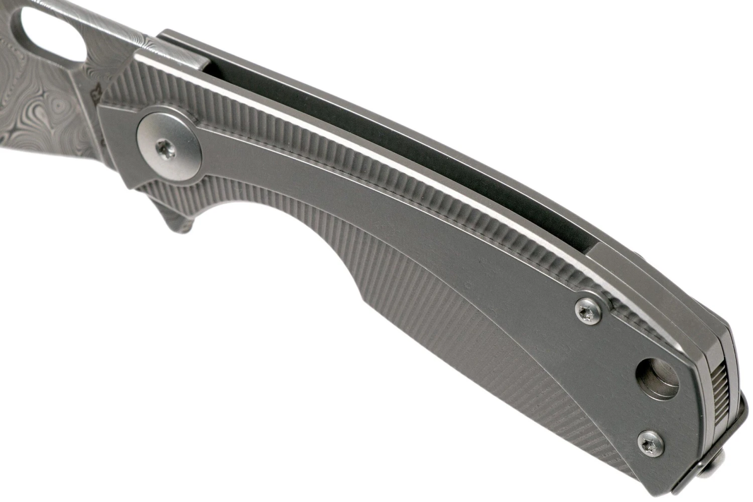 Viper Lille Damasco VA5964TiTi Navaja De Caballero Con Caja De Regalo De Madera - Imagen 7