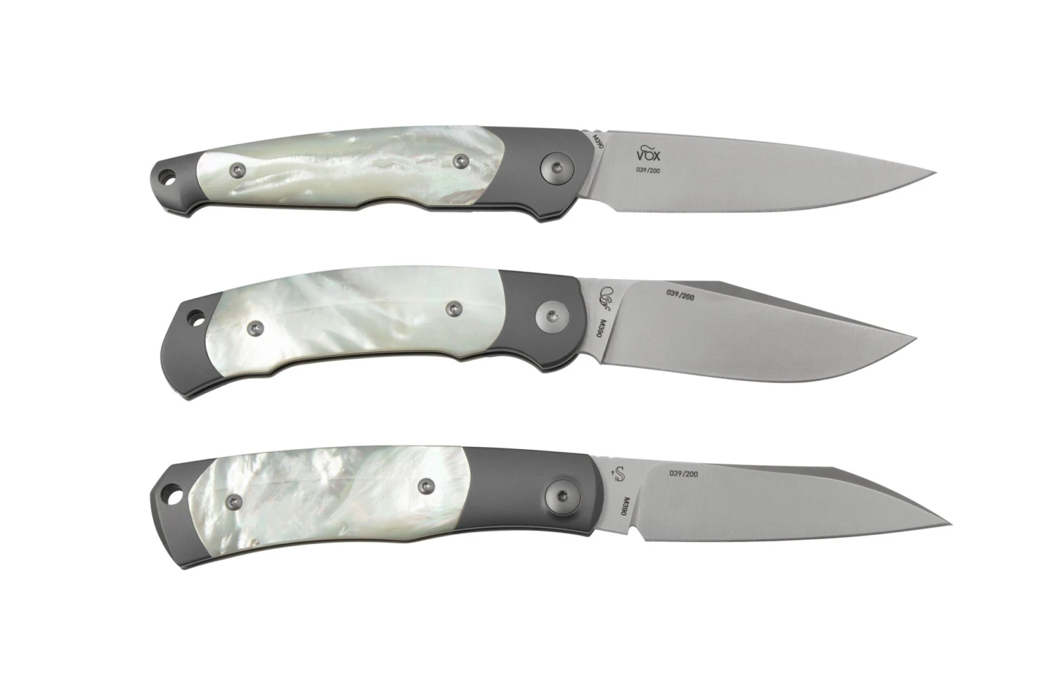 Viper Mother Of Pearl 2022 COLLECTION, VCOL/2022M Juego De 3 Navajas - Imagen 2
