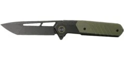WE Knife Arsenal WE20073-2 Blackwashed, Green G10 Navaja, Ostap Hel Design