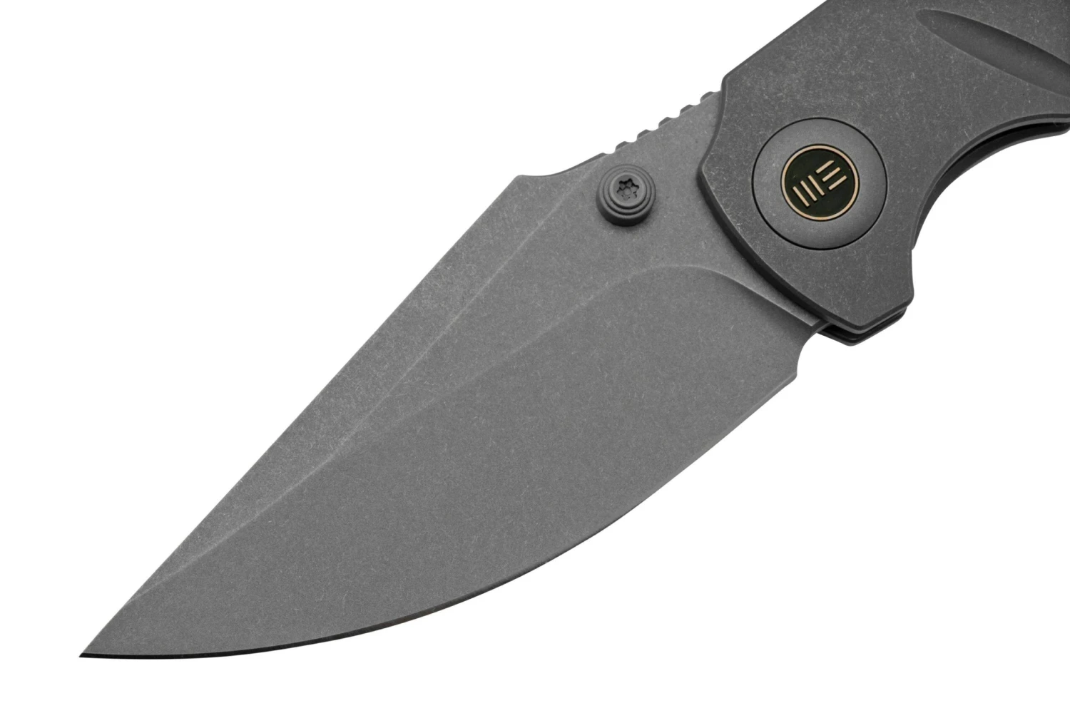 WE Knife Riff-Raff Grey Titanium, Stonewashed CPM 20CV WE22020B-3 Navaja, Diseño De Matt Christensen - Imagen 3