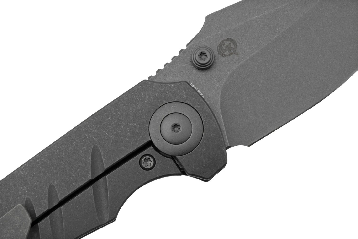 WE Knife Riff-Raff Grey Titanium, Stonewashed CPM 20CV WE22020B-3 Navaja, Diseño De Matt Christensen - Imagen 5